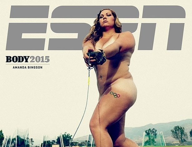 Amanda Bingson é atleta do arremesso de peso - Divulgação/ESPN