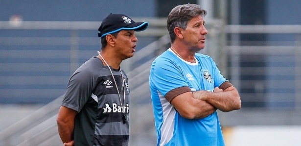 Alexandre Mendes e Renato continuam com parceria iniciada em 2005. Amizade é mais antiga - Lucas Uebel/Divulgação Grêmio