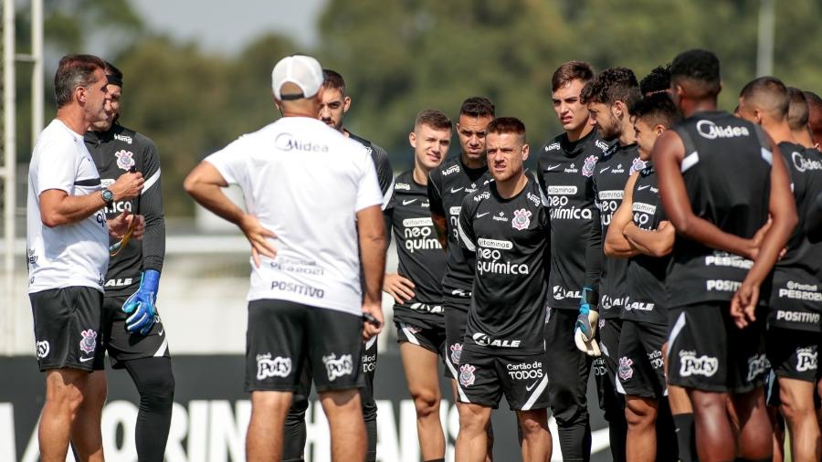 Mancini promove testes na equipe titular do Corinthians durante treino no CT Joaquim Grava - Rodrigo Coca/ Ag. Corinthians 