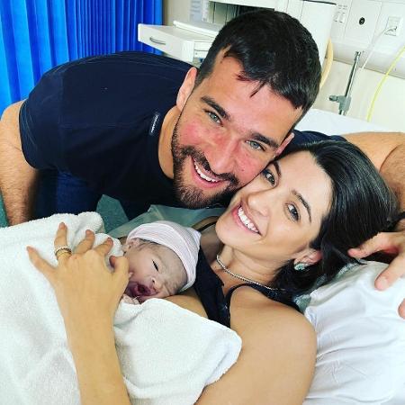 Nasce terceiro filho de Alisson, goleiro do Liverpool - Reprodução/Instagram