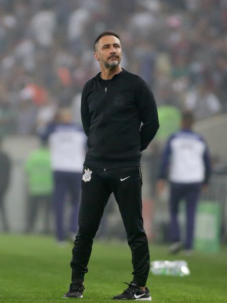 Técnico Vítor Pereira comanda o Corinthians em jogo contra o Fluminense pela Copa do Brasil - Rodrigo Coca/Ag. Corinthians