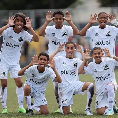 Sub-13 do Santos - Divulgação/Santos FC