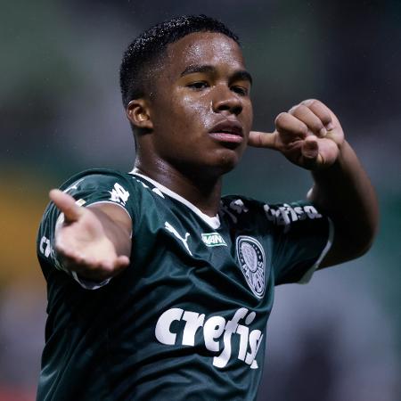 Endrick, do Palmeiras, volta a ser elogiado pela imprensa da Europa - Alexandre Schneider/Getty Images