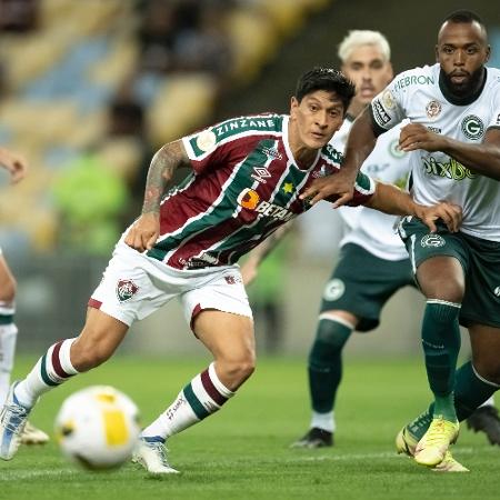 Cano, do Fluminense, em jogo contra o Goiás pelo Brasileirão - JORGE RODRIGUES/AGIF - AGÊNCIA DE FOTOGRAFIA/ESTADÃO CONTEÚDO