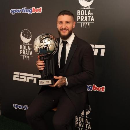 Zé Rafael na premiação Bola de Prata, da ESPN - Divulgação ESPN