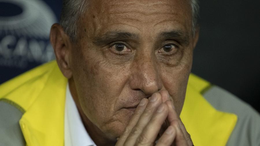 Tite, técnico do Flamengo, durante o jogo contra o Cruzeiro, pelo Brasileirão 2024