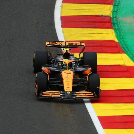 Lando Norris foi o mais rápido no segundo treino livre do GP da Bélgica