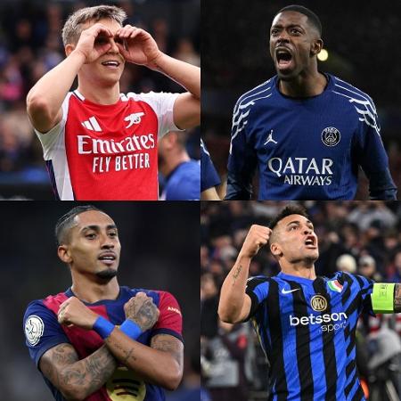 Arsenal, PSG, Barcelona e Inter de Milão estão nas semifinais da Champions Arsenal, PSG, Barcelona e Inter de Milão estão nas semifinais da Champions