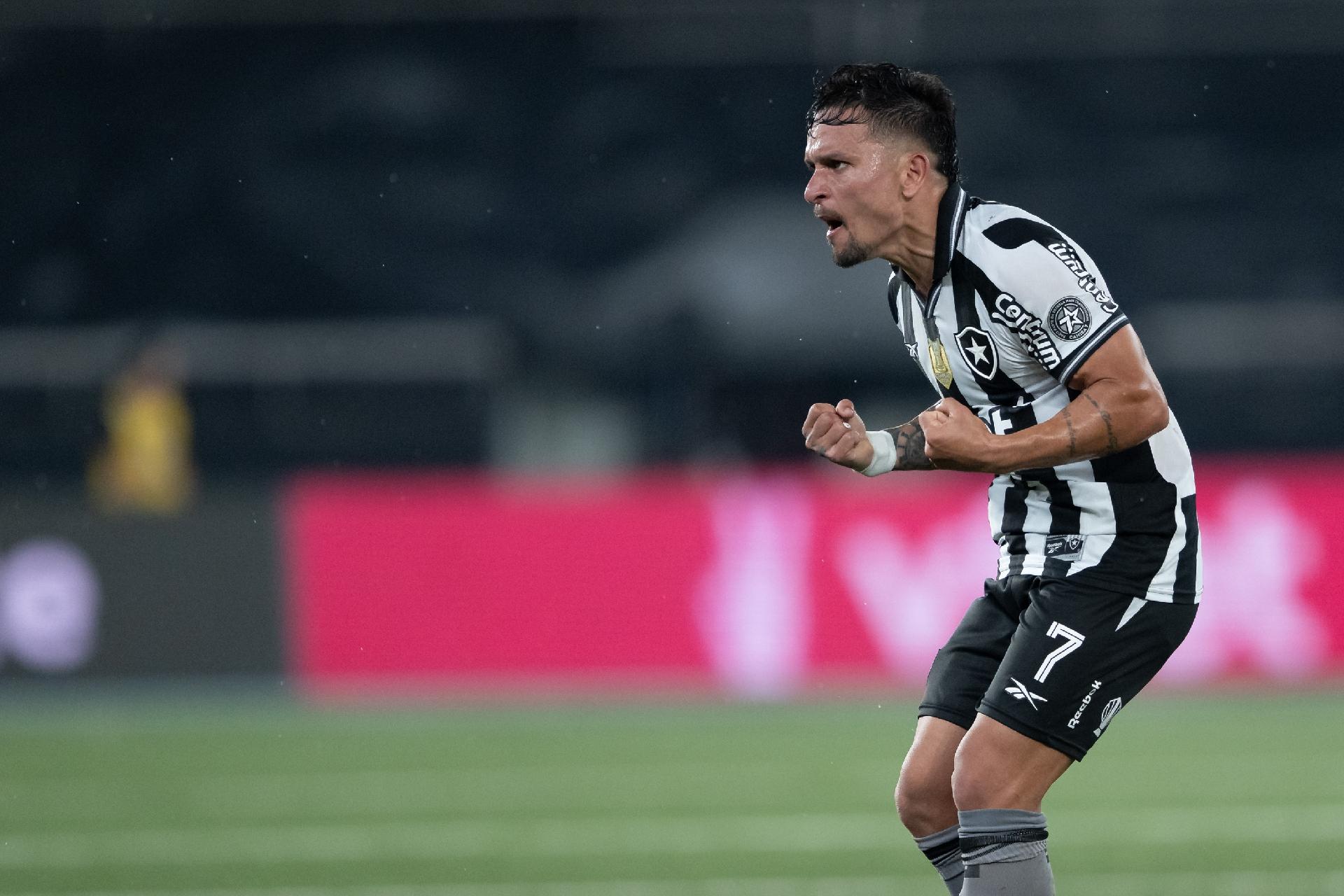 Artur jogador do Botafogo comemora seu gol durante partida contra o Sport no estadio Engenhão pelo Campeonato Brasileiro A 2025 - undefined