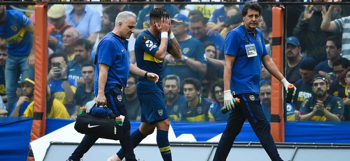 Pavón sofreu uma lesão muscular e pode ficar fora do jogo decisivo contra o River Plate no Monumental - Marcelo Endelli/Getty Images