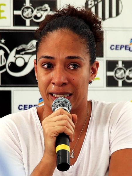 A jogadora Aline Pellegrino - Pedro Ernesto Guerra Azevedo/Santos FC