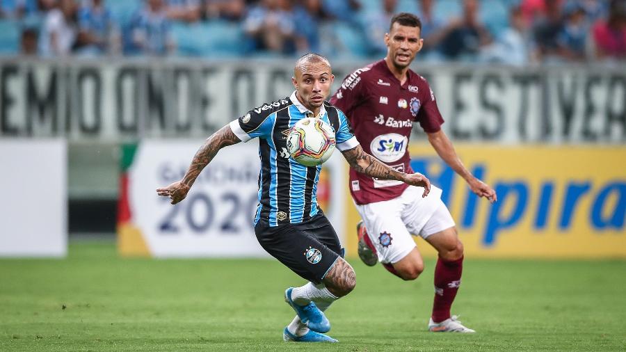 Grêmio vai reencontrar Caxias na final da Taça Ewaldo Poeta. Na fase de grupos, time da Serra venceu na Arena - Lucas Uebel/Grêmio FBPA