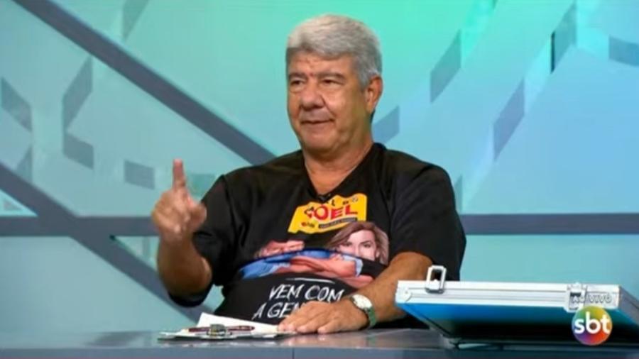 Joel Santana corneta Domènec Torrent, ex-técnico do Flamengo - Reprodução/SBT
