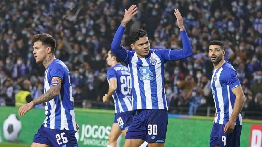 Evanílson, do Porto, celebra gol marcado sobre o Benfica de Jorge Jesus na Taça de Portugal - Reprodução/Instagram