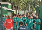 Palmeiras: Jogadores participam de festa com a torcida antes ida para o Super Mundial