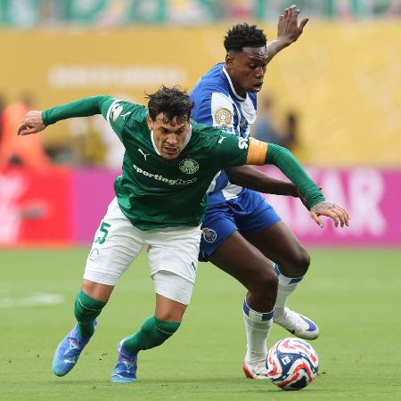 Palmeiras e Porto empataram sem gols pela primeira rodada do Mundial de Clubes - CHARLY TRIBALLEAU / AFP