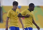 Em jogo de pancadaria, Brasil perde vaga em virada de 1 minuto do Uruguai - AFP PHOTO / OMAR TORRES 
