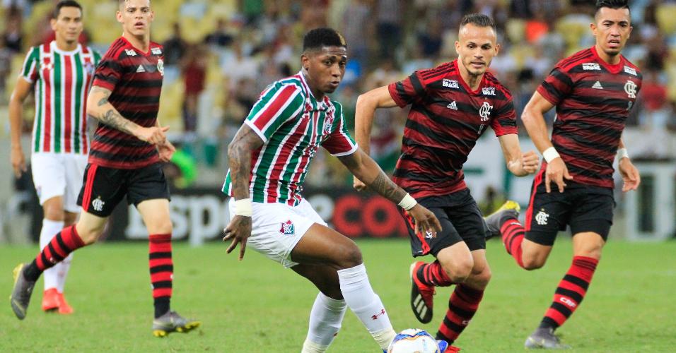  Yony Gonzalez do Fluminense durante partida contra o Flamengo pelo Campeonato Carioca