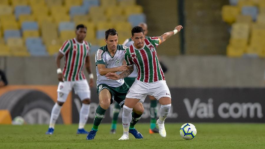 Luciano marcou o segundo gol e comemorou bastante a vitória do Fluminense na Copa do Brasil - Thiago Ribeiro/AGIF