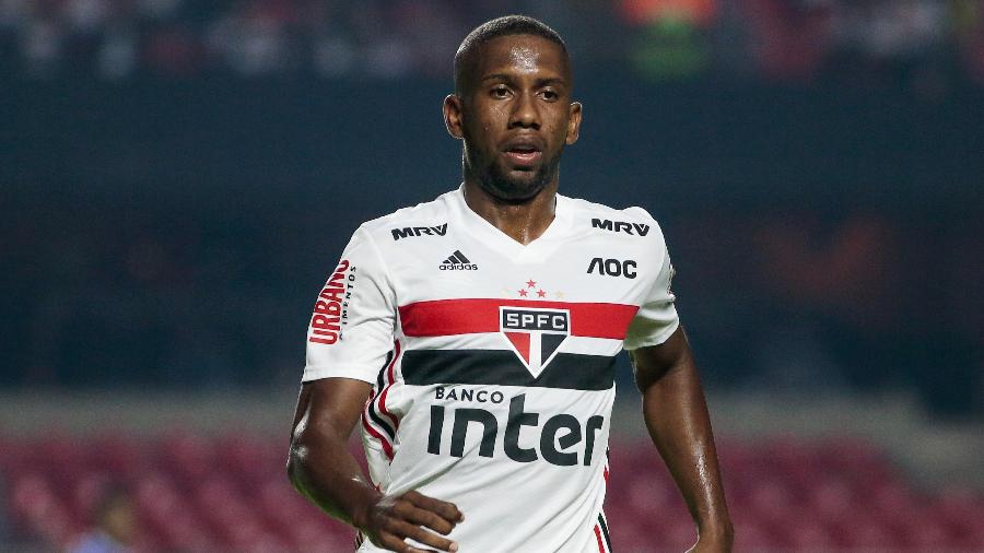 Jonas Toró, atacante do São Paulo, apareceu na lista de possíveis reforços do Bahia no mercado da bola - Marcello Zambrana/AGIF