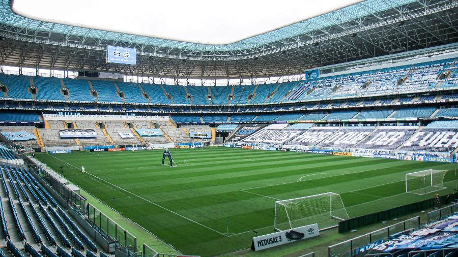 Ação na Justiça é novo capítulo de pressão à construtora que ergueu a Arena do Grêmio - Fernando Alves/AGIF
