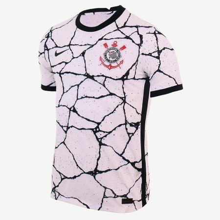 Nova camisa do clube paulista para a temporada traz "rachaduras" pretas - Reprodução/Nike