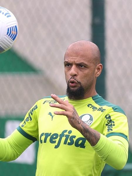 Recuperado de dores no joelho, Felipe Melo deve jogar a final da Libertadores - Cesar Greco/ Palmeiras