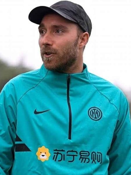 Christian Eriksen, jogador dinamarquês, durante visita ao CT da Inter de Milão em agosto de 2021 - Mattia Ozbot/Inter via Getty Images
