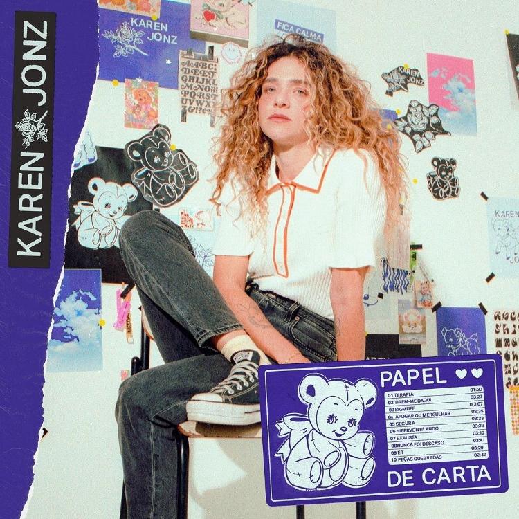 Capa do álbum 'Papel de Carta', da skatista Karen Jonz