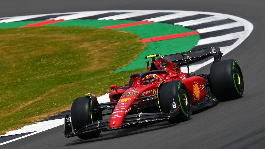 Carlos Sainz, piloto da Ferrari, durante o TL1 do GP da Grã-Bretanha, da F1 - Dan Mullan/Getty