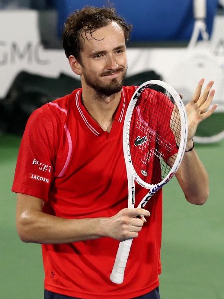 Daniil Medvedev durante final do ATP 500 de Dubai, título mais recente do tenista russo. - AMR ALFIKY/REUTERS