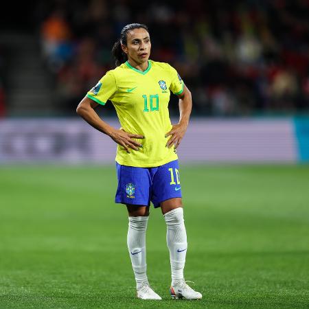 Marta durante Brasil x Panamá pela Copa do Mundo feminina