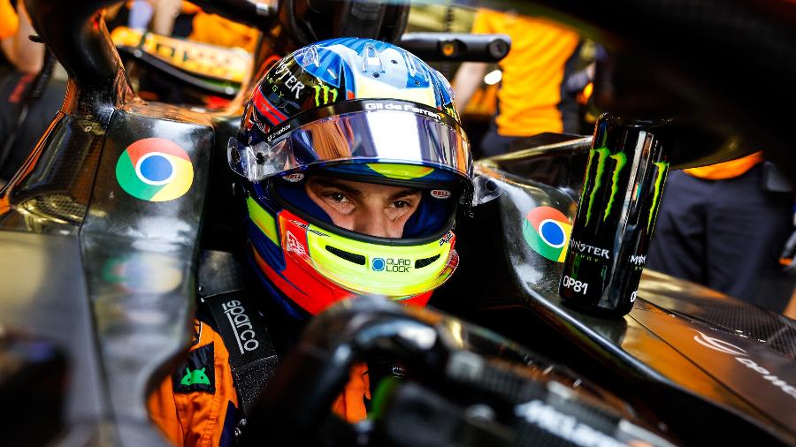 Oscar Piastri, da McLaren, está na sua segunda temporada na F1