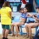 Letícia pegou Carol Solberg no colo; agora, será sua técnica olímpica - Gaspar Nóbrega/COB