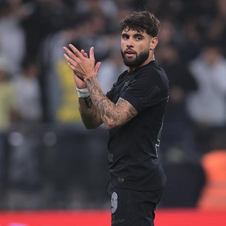 Yuri Alberto jogador do Corinthians durante partida contra o Grêmio 