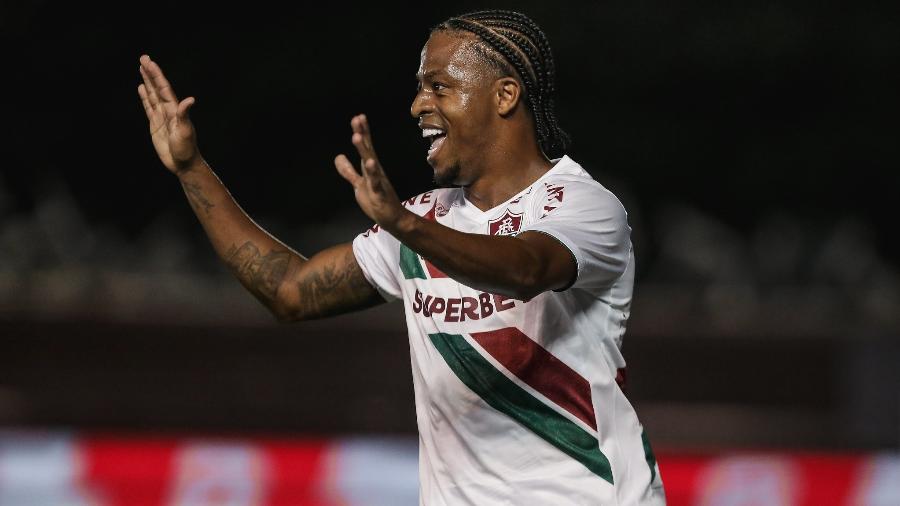 Keno comemora gol marcado pelo Fluminense Keno comemora gol marcado pelo Fluminense