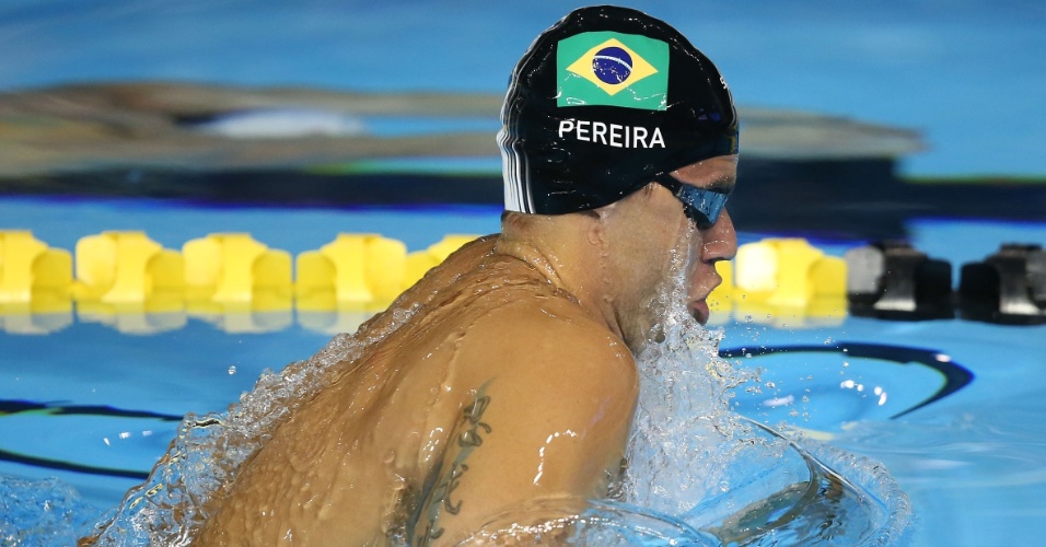 Thiago Pereira terminou a bateria eliminatória dos 200m peito na segunda colocação