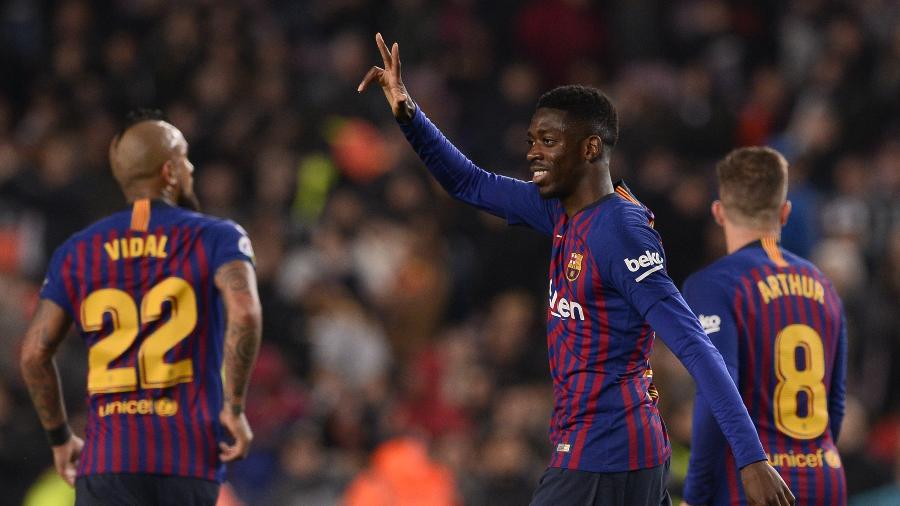 Dembélé não teria agradado diretoria do Barcelona com histórico de lesões - Josep LAGO / AFP