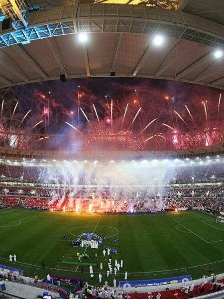 No Dia Nacional, Qatar inaugura o quarto estádio para a Copa do Mundo de 2022 - Mohammed Dabbous/Anadolu Agency via Getty Images