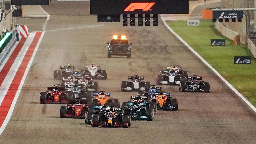 Largada do GP do Bahrein, primeira prova da temporada 2021 da Fórmula 1 - Hasan Bratic/Getty Images