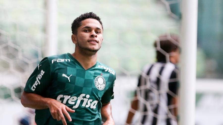 Gabriel silva comemora gol pelo Palmeiras no Brasileiro Sub-20 - Divulgação Palmeiras 