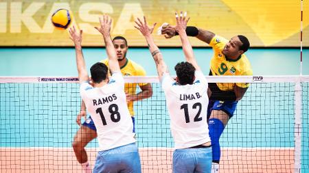 Brasil vira contra a Argentina no vôlei e vence no tie-break - Jogada -  Diário do Nordeste