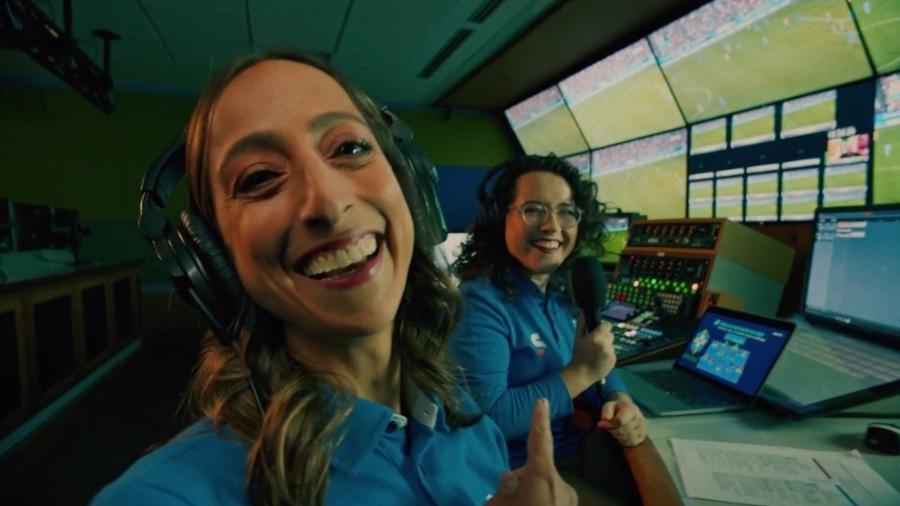 Renata Mendonça e Natalia Lara em campanha do sportv para a Copa do Mundo Feminina de 2023 - Divulgação/Globo