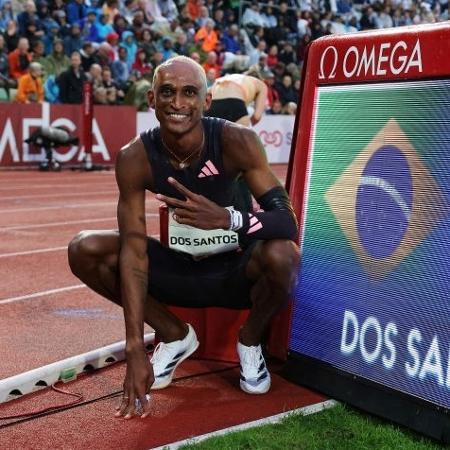 Alison dos Santos venceu os 400 metros com barreiras na Diamond League, em Oslo