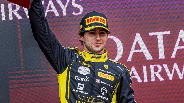 Rafael Camara comemora vitória no GP da Bélgica de F2