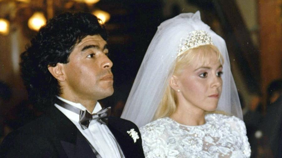 Casamento de Maradona e Claudia Villafane em 1989 - REUTERS/Str/FILES