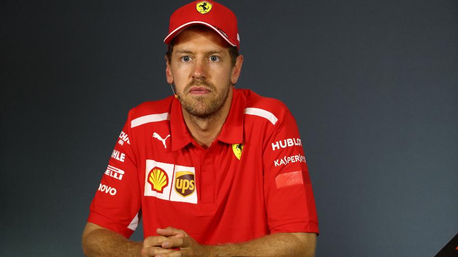 Vettel na coletiva de imprensa após o GP do Canadá - Mark Thompson/Getty Images/AFP