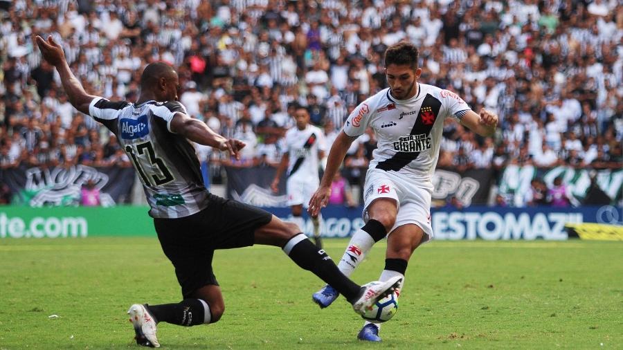 Andrey em jogo contra o Ceará, em 2018, que livrou o Vasco do rebaixamento na última rodada do Brasileiro - Carlos Gregório Júnior / Site oficial do Vasco