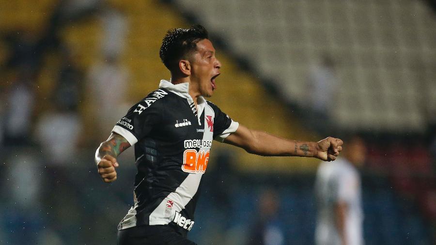 Germán Cano comemora seu primeiro gol com a camisa do Vasco, feito sobre o Boavista, na Taça Guanabara - Rafael Ribeiro / Vasco