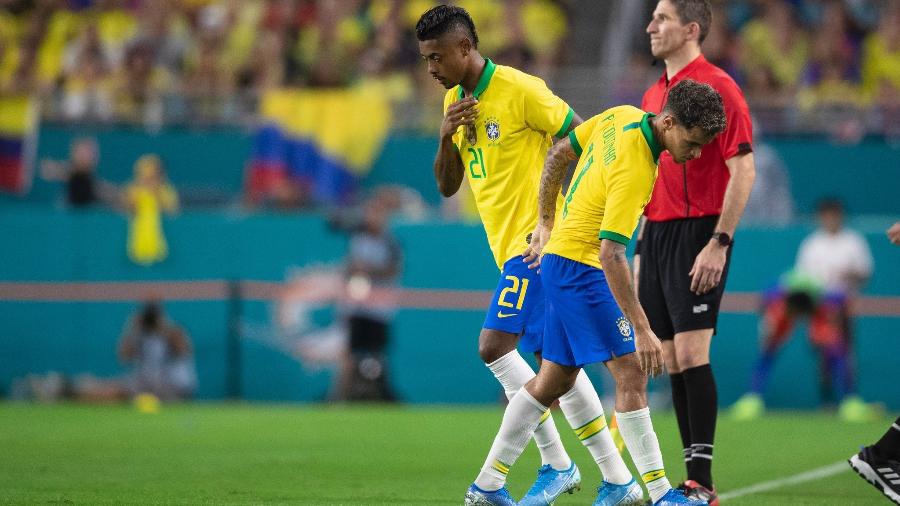 Bruno Henrique estreou pela seleção brasileira em jogo contra a Colômbia em setembro de 2019 - Lucas Figueiredo/CBF